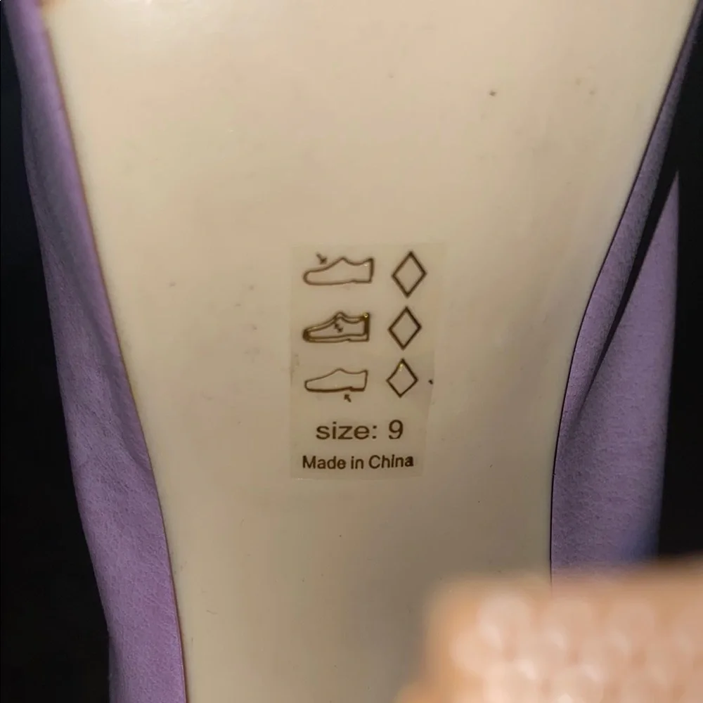 Lavender Lace-Up Platform Boots - Picture 3 of 9